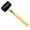 Black, variant on SOAC Rubber Mallet, 300g Hardwood Handle Hammer