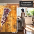 thumbnail image 5 of 6 ft. Tall Double Sided Flight Canvas Room Divider, 5 of 7