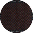 thumbnail image 1 of Ahgly Company Indoor Round Southwestern Light Blue Country Area Rugs, 5' Round, 1 of 4