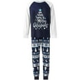 thumbnail image 2 of Qiylii Parent-Child Christmas Pajamas for Family Matching, Romper/Long Sleeve Letter Print Tops and Striped Pants Suit for Kid Dad Mom Holiday Sleepwear, 2 of 10