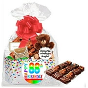 88th Birthday / Anniversary Gourmet Food Gift Basket Chocolate Brownie Variety Gift Pack Box (Individually Wrapped) 12pack