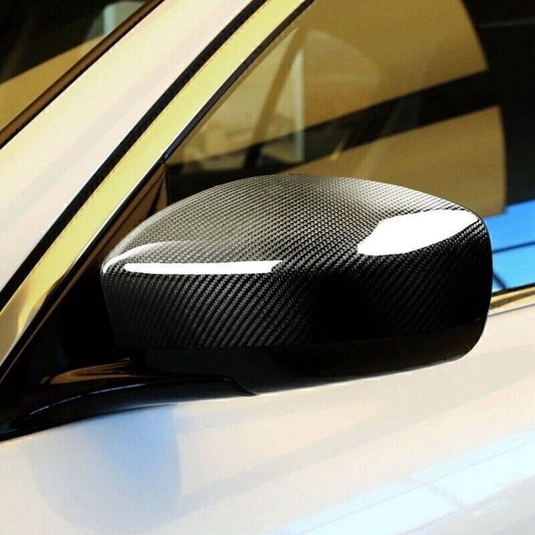 Glossy Black Clip-On Rearview Mirror Cover Caps For Infiniti G25 G37 Q40 Q60 Coupe/Sedan – Pair