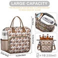 thumbnail image 5 of Brown Footballs and Bows Pattern Womens Lunch Box for Work,Insulated Large Lunch Bag for Tween and Teen,Loncheras Para Mujer,Leakproof Adult Lunch Bag for Work,Beach,Travel,Picnic,Camping, 5 of 7