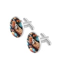 thumbnail image 2 of Alpaca Stylish Stainless Steel Shirt Cufflinks Set for Men, for Formal Attire and Business Meetings, 2 of 6