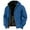 Blue, variant on Winter Jackets for Men with Hood Thicken Warm Sherpa Fleece Lined Cargo Jacket Casual Zip Up Coats Outwear 2025 Red S