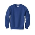 thumbnail image 1 of Hanes ComfortBlend EcoSmart Boy`s Crewneck Sweatshirt, S, Deep Royal, 1 of 2