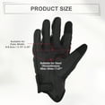 thumbnail image 5 of Unique Bargains 1 Pair Riding Gloves Motorcycle Gloves Touchscreen Gloves for Men for Cycling Driving Leather Black L, 5 of 7