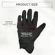 thumbnail image 5 of Guantes de montar Unique Bargains 1 par Guantes de motocicleta Guantes con pantalla táctil para hombres para ciclismo conducción de cuero negro L, 5 of 7