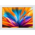 thumbnail image 2 of Stephen Chambers 32x23 White Modern Wood Framed Wall Art Titled - Flower1, 2 of 6