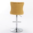 thumbnail image 6 of Dining Chairs A&A Furniture,Swivel Velvet Barstools Adjusatble Seat Height from 25-33 Inch, Modern Upholstered base Bar Stools with Backs Comfortable Tufted for Home Pub and Kitchen Island（Gol, 6 of 16
