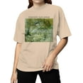 thumbnail image 2 of Vincent Van Gogh Bridge Landscape Women's T-shirt, 2 of 3