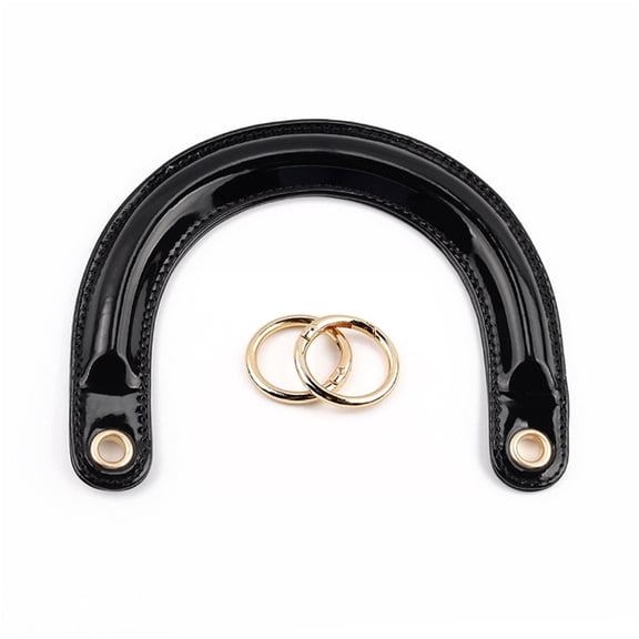 Replacement Handbag Handles Bag Handle Lady Purse Handles UShape Handle with Buckle for BeachBag Woven Bag