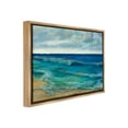 thumbnail image 4 of Stupell Industries Abstract Pattern Beach Landscape Painting Brown Floater Framed Canvas Art Print Wall Art, 21 x 17, 4 of 10