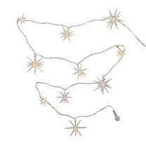 Kurt Adler 10-Light Warm White Twinkle LED 3D Star Light Set