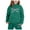02-Dark Green, variant on RUTAYY Children Girls Outfit Sets Bow Printed Hooded Sweatshirt and Solid Color Elastic Waist Pants Classic Versatile Clothing