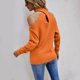 thumbnail image 4 of Sudadera con estampado de Navidad Gibobby para mujer anaranjado XL, 4 of 5