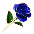 thumbnail image 1 of Injueey Plástico Elegante y resistente Rosas chapadas en oro de 24 quilates para una mayor longevidad El chapado en oro de 24 quilates nunca Decoración azul, 1 of 6