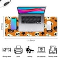 thumbnail image 5 of Long Mouse Pads for Desk,Spooky Icons Halloween Pattern Desk Mats on Top Of Desks, Desk Mouse Pad Extra Large with 3mm Non-Slip Base and Stitched Edge for Gaming,Office,Work,Home 31.5x11.8in, 5 of 5