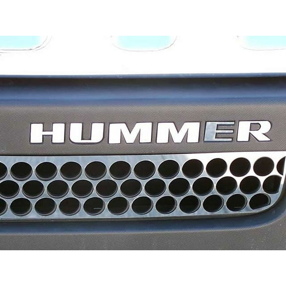 Stainless Steel Graphic/Logo/emblem 6Pc Fits 2006-2009 Hummer H3 HV46307 QAA