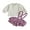 Purple, variant on Wassery Infant Girl 2Pcs Fall Outfit 3M 6M 9M 12M 18M Mewborn Girl Solid Jacquard Long Sleeve Mock Neck Tops Ruffled Suspender Shorts Baby Girls Autumn Clothing