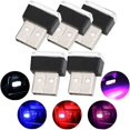 thumbnail image 1 of Luces LED ambientales para coche, juego de 5 luces USB, decoración interior (5 colores: rojo, azul, rosa, blanco y azul hielo), 1 of 5