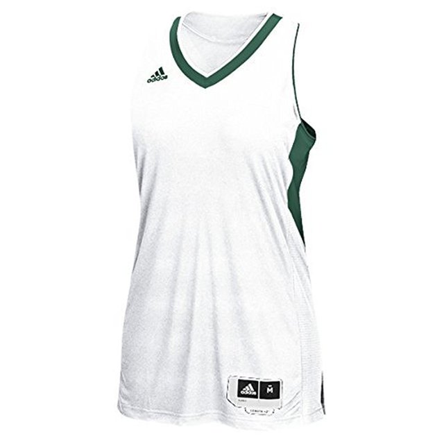 Adidas Commander 15 Chandail de Basketball pour Femmes P Blanc-Vert Foncé