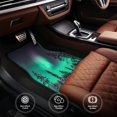 thumbnail image 6 of Pofeuu Northern Lights 2 Print Car Foot Mat Set of 4 Pieces - All-Weather Full Set Floor Mats for Cars Trucks SUVs, 6 of 7