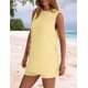 thumbnail image 2 of Conjunto coordinado NENONA de punto sin mangas, túnica y shorts, amarillo, talla L, 2 of 5