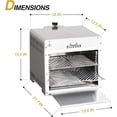 thumbnail image 3 of BIG HORN OUTDOORS 1500°F Infrared Propane Gas Grill, Portable Steak Broiler Salamander BBQ, 3 of 7