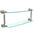 thumbnail image 2 of Waverly Place Collection Two Tiered Glass Shelf - Satin Chrome / 24 Inch, 2 of 5