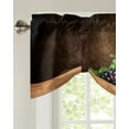 thumbnail image 2 of Red Wine Glass Window Valance Curtain Kitchen Cafe Short Curtains Living Room Tie-Up Valance Curtain, 2 of 6