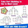 thumbnail image 6 of MMTX Kids Construction Fort Building Kit Building Construction Toys Build Your Own Den Kit Engineering Building Blocks DIY Assembly Toys Building Castles Tunnels Tent Rocket Tower Indoor & Outdoor, 6 of 7