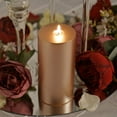 thumbnail image 4 of Efavormart 6" Rose Gold Dripless Unscented Pillar Candle - Long Burn Time, 4 of 7