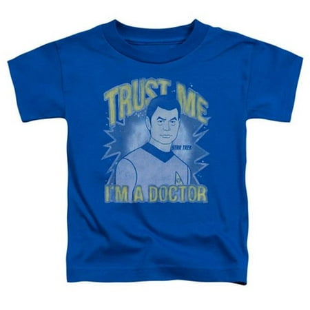 

Trevco Star Trek-Doctor - Short Sleeve Toddler Tee - Royal Blue- Large 4T