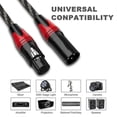 thumbnail image 5 of 6 Pack XLR Cables, XLR Male to Female Microphone Cable, 3-Pin Balanced XLR Speaker Cable for Mic Mi, 5 of 5