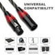 thumbnail image 5 of 6 Pack XLR Cables, XLR Male to Female Microphone Cable, 3-Pin Balanced XLR Speaker Cable for Mic Mi, 5 of 5