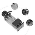 thumbnail image 5 of 100mm / 3.93inch Length Linear Guide Slide Table, Travel Dual Optical Axis Manual Sliding Table Linear Rail Guide Balls Crew with Handwheel Stepper Motor for Non-Standard Automation, 5 of 7