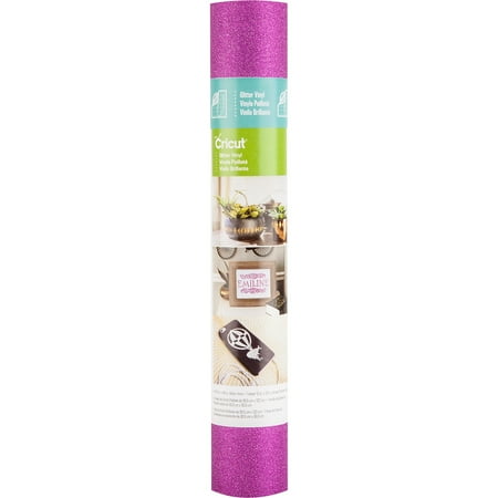 Cricut Glitter Vinyl, Hot Pink - 12"x48"