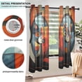 thumbnail image 5 of Cat Color Blocks Blackout Curtains Thermal Insulation 63 inch Grommet for Bedroom Living Room Bathroom Kitchen Windows 2 Pack, 5 of 6