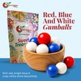 thumbnail image 2 of NY SPICE SHOP Red, Blue & White Gumballs - 5 Pound - Red, White, and Blue Candy - 4th of July Candy - Patriotic Candy - Memorial Day Candy, 2 of 7