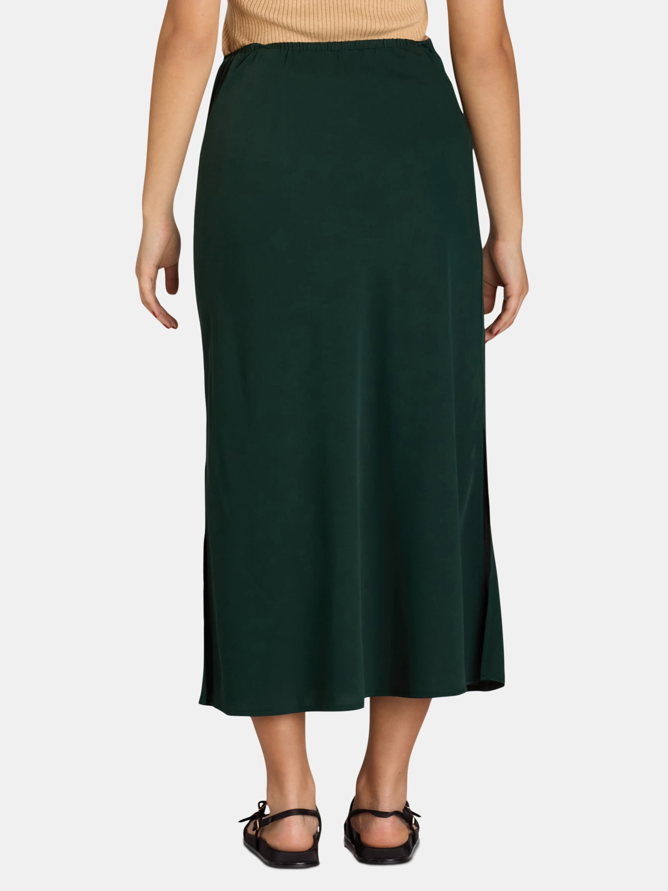 Time and Tru Women's Maxi Slip Skirt