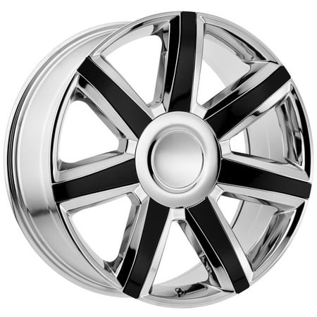22 Inch Black And Chrome Rims - OE Creations 164CG 22x9 6x5.5