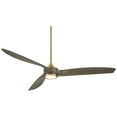 thumbnail image 2 of Casa Vieja 60" La Jolla Surf Modern Indoor Ceiling Fan 3 Blade LED Light Remote Control Soft Brass Finish Bedroom Living Room, 2 of 8