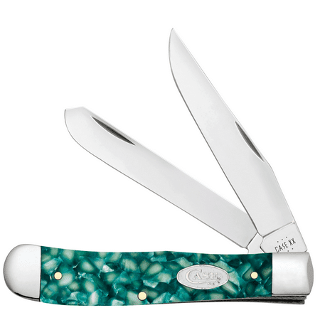 Case XX Knives Trapper Green Sparxx Kirinite 71380 Stainless Steel Pocket Knife