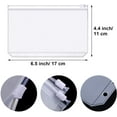 thumbnail image 4 of XYKA A6 Pockets Plastic Zip Document Holders Impermeable Loose Leaf with PVC Pouch and Zipper Folders for 6-Ring Notebook Loose Leaf Bags for School, 4 of 5
