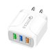 thumbnail image 1 of Cargador de pared de viaje de carga rápida 5V 2.4A 3 puertos USB QC 3.0 para iPhone Samsung Ndcxsfigh Para estrenar, 1 of 7