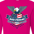 thumbnail image 4 of Inktastic Red Friday Remembering Everyone Deployed with Eagle and Shield Long Sleeve T-Shirt, 4 of 5