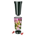 thumbnail image 2 of Mugzie 16-Ounce Tumbler Drink Cup with Removable Insulated Wetsuit Cover - Green Butterfly, 2 of 4