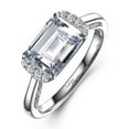 thumbnail image 4 of Lafonn Classic Sterling Silver Platinum Plated Simulated Diamond Rings (3 CTTW), 4 of 5
