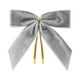 thumbnail image 2 of Paquete de 24 pequeños lazos navideños de terciopelo para envolver regalos de coronas de árbol | Lazos preatados de 8,9 x 8,9 cm con alambre de metal | Manualidades navideñas, decoración para, 2 of 7
